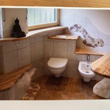 Badezimmereinrichtung aus Holz