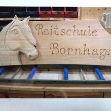 Namensschild aus Holz